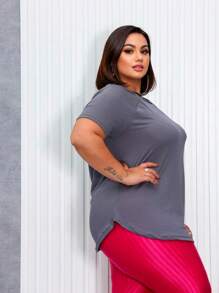 Women Sports Tees & Tanks - 灰色 - 查看 5