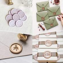 1片矽膠墊,24孔圓形蠟封墊,diy手工膠蠟封口用,婚禮請柬蠟印章製作 - 白色 - 查看 5