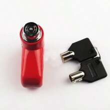 1pc Convenient Mini Disc Brake Lock For Bike, Mountain Bike, Motorcycle Anti-theft Security - Red - View 3