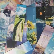 30 Pcs/Set Sunny Sky Paper Bookmark illustration Book Markers Message Card - Multicolor - View 3