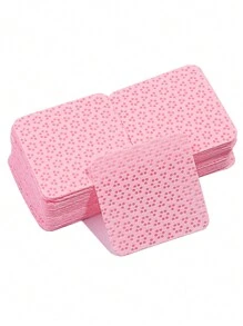 200入組免棉絮指甲擦，指甲油卸妝膠墊睫毛延長擦，柔軟無紡材質去除指甲油卸妝墊，棉絮不掉落，清潔美甲及卸除指甲油的有效助手， 適用於女性、女孩日常美甲清潔和卸除等用途 - 粉色 - 查看 3