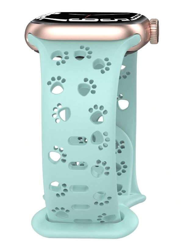 Hollow Out Silicone Sport Wristband Strap For Women And Men, Replacement Compatible With Apple Watch Series 8/7/6/5/4/3/2/1/se, 38mm/40mm/41mm/42mm/44mm/45mm/49mm