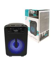 3 Inch Portable Led Light Speaker, Rechargeable Bluetooth - Multicolor - View 2