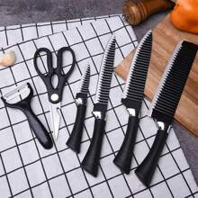 1 Sets Of 6-Piece Knives In Black Colors For Your Kitchen - MATTE BLACK KNIFE - View 4