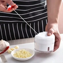 1 件白色手動壓蒜器附拉繩家用生薑切碎機 - 白色 - 查看 3