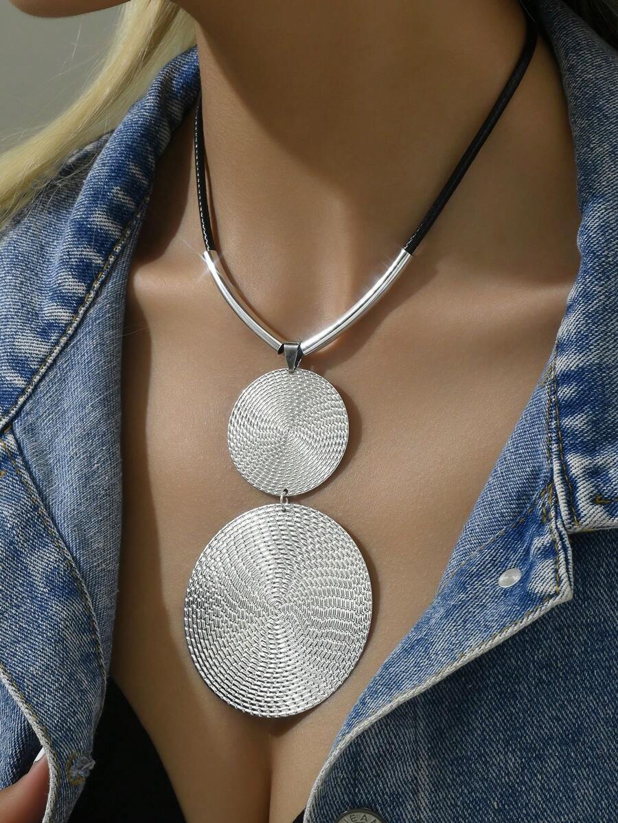 1對最新潮秋冬通用毛衣項鍊 - 彩色 - 查看 1