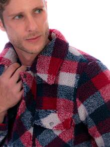 Men's Lumberjack Jacket Double View Reversible - Red - View 4