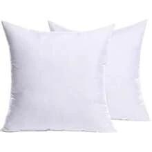 2pcs Lightweight Soft Polyester Fiber Down Alternative Pillow Insert, Bedding, Pillows For Bed, Home - White - View 1