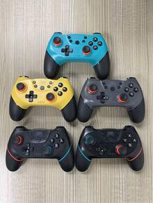 第三方无线游戏控制器，具有唤醒功能和 6 轴陀螺仪运动感应，兼容 Switch Pro - 黃色 - 查看 8