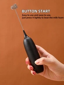 1入組無線電動泡沫機&蛋打器&咖啡攪拌器,適用於家用廚房烘焙工具 - 黑色 - 查看 7