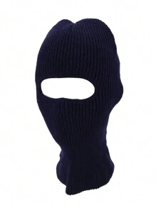 1頂男士帽子巴拉克拉法毛帽冬季針織帽男士配件滑雪和登山用來覆蓋您的臉和頸部保暖 - 藏蓝色 - 查看 1