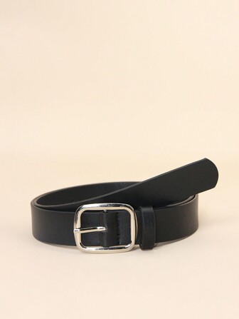 Women's PU Leather Belt For Jeans/Pants, Waist Belt For Dresses, Buckle Closure Versatile Waist Belt For Ladies