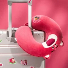Miniso Lotso Collection Memory Foam Neck Pillow - Pink - View 3