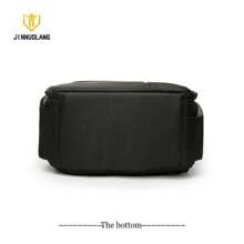 Mochila para cámara pequeña, Doble Hombro, Compatible con cámaras sin Espejo Canon Nikon Sony, Impermeable, a Prueba de Golpes, Bolsa Informal para fotografía DSLR Unisex - negro con rojo - Ver 5
