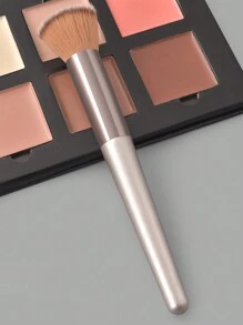 Findcolor 1pc Champagne-colored Multi-functional Makeup Brush, For Powder, Blush, Contouring, Highlighting, Face Makeup, Professional Makeup Brush - Champagne - View 2