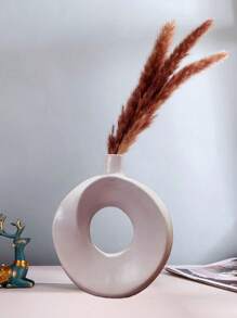 1 Miếng Sáng tạo đơn giản Donut Hình dạng Cái bình hoa Cắm Hoa Đồ trang trí Vật trang trí - Màu Xám nhạt - Xem 5