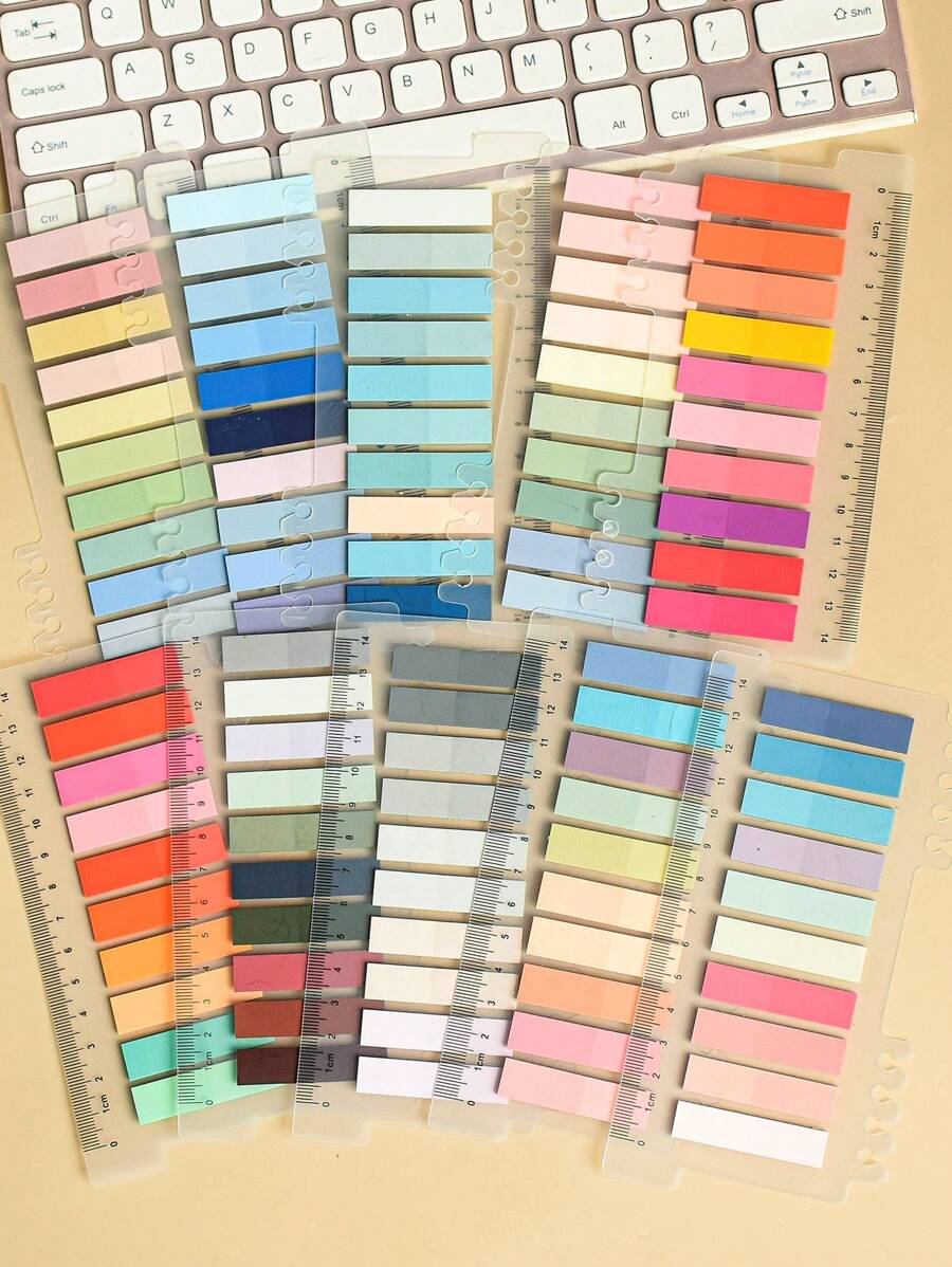 1 Set Of 10 Designs Pet Sticky Notes, Index Tabs, Labels, Repeated Use - Multicolor - View 1