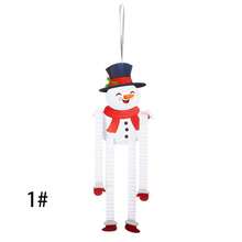 1 件聖誕派對裝飾擺件雪人/聖誕老人/馴鹿卡通吊墜