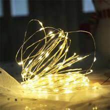 1入組 3M/5M/10M 童話燈 LED 銅線串燈戶外花圈婚禮燈適合家庭聖誕花園節日裝飾 - 黃色 - 查看 8