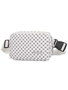 TIANDINGYU Clover Pattern Pu Leather Ladies' Waist Bag/fanny Pack - White - View 4