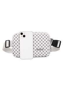 TIANDINGYU Clover Pattern Pu Leather Ladies' Waist Bag/fanny Pack - White - View 3