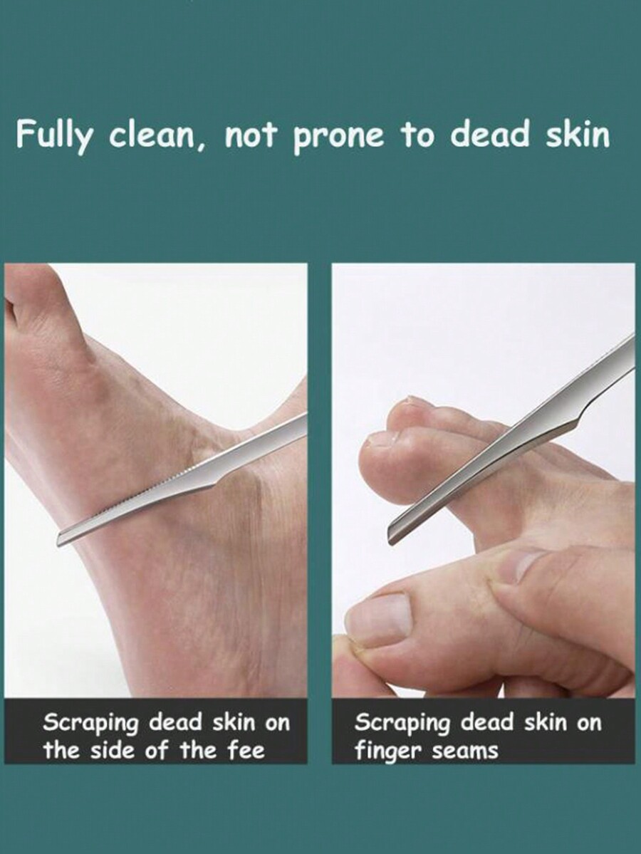 Pedicure Knife Tool Professional Stainless Steel Foot Scrubber Dead