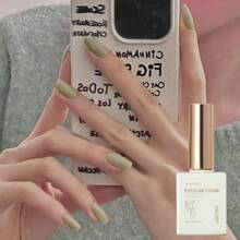 XEIJAYI Green Color Ice Through Gel Nail Polish 15Ml Soak Off Glitter Gel Polish For All Seasons - Home Salon Nail Art Diy Nail Design Decoration Gift - Army Green - View 3