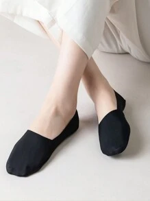 5對女式防滑、不露腳、毛巾底隱形船襪,多色可選