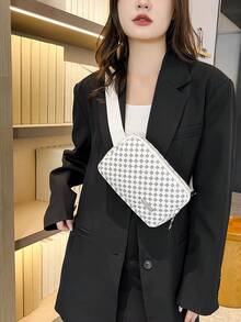 TIANDINGYU Clover Pattern Pu Leather Ladies' Waist Bag/fanny Pack - White - View 7