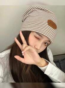 1pc Women Solid Fashionable Slouchy Hat For DailyLife - Khaki - View 1