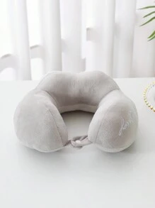Cute Cartoon Travel Neck Pillow For Airplane, Car, Travel, Home, Office, Portable Small Pillow For Sleeping, With Eye Mask & Earplugs