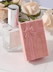 4入組精緻的雲和蝴蝶結細節的珠寶盒