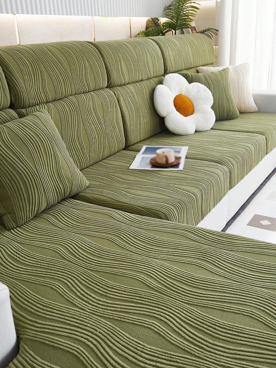 Bọc Sofa màu trơn - màu xanh lá - Xem 1
