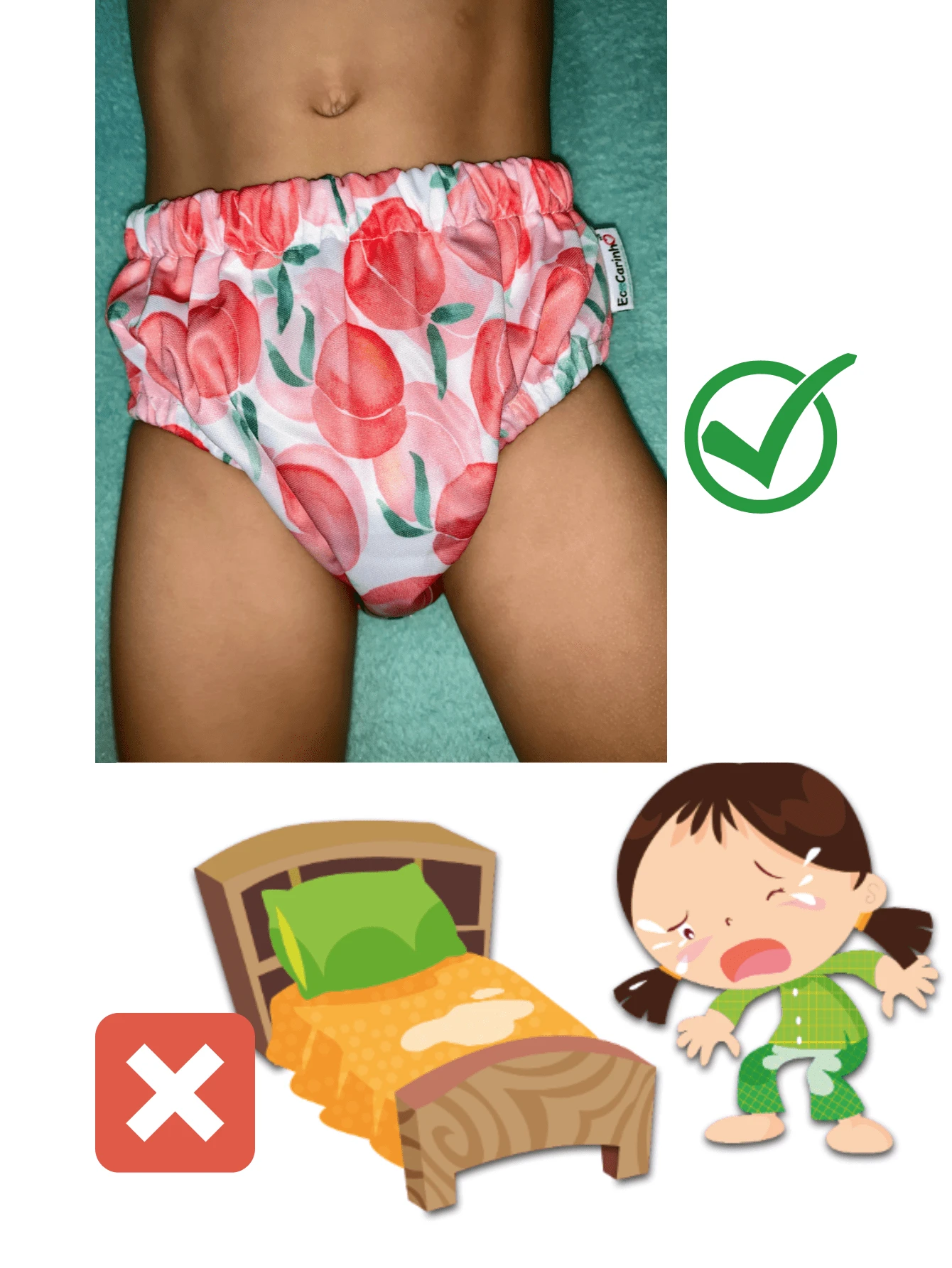 EcoCarinho Calzón Entrenador De Tela Impermeable Para Niños y Niñas Dejando Los Pañales - Unitalla - Ver 1