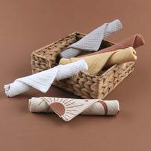 5pcs Cloth Baby Bibs Muslin Handkerchief - Multicolor - View 4