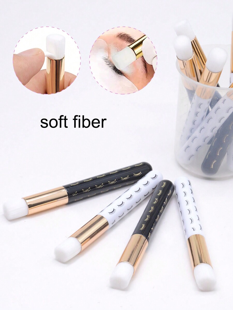 10Pcs Eyelash Extension Cleaning Brush Nose Blackhead Washing Microbrush Eyebrow Lashes Wash