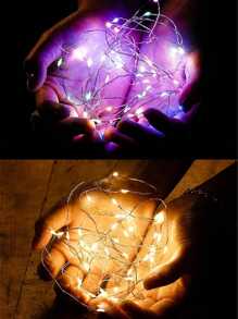 1 件裝 Led 螢火蟲燈串,帶禮品盒和蛋糕裝飾,適用於氛圍照明,色彩繽紛 - 彩色 - 查看 8