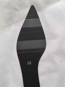 Women's Ankle Boots, Autumn & Winter, French Style, Soft Pu Leather, Stiletto Heel, Comfortable Pointed Toe, Work Shoes For Plus Size Women - Apricot - View 4