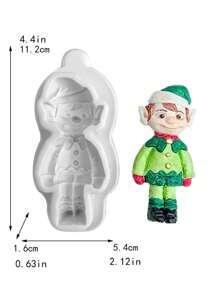 1入組聖誕精靈矽膠模具 - 彩色 - 查看 4