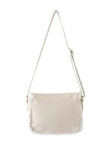 女式燈芯絨毛絨斜挎包，大容量毛茸茸斜挎包，適合冬季和購物旅行 - 米色 - 查看 5