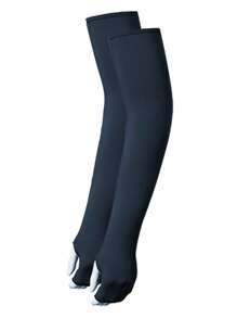 防晒抗紫外线骑行冰丝防晒面颈罩和臂套套装滑雪面罩 - 藏蓝色 - 查看 4