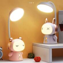 Usb Cartoon Led Table Lamp, Foldable, Rechargeable, Eye-care, For Student, Kids, Night Light (random Color) - Multicolor - View 6