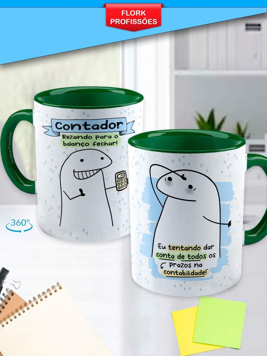 Mugs - màu xanh lá - Xem 1