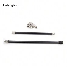 rufengbao 白色獅頭鬍子手杖時尚裝飾拐杖紳士優雅cosplay杖頭牧杖93公分