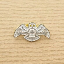 1pc Owl Brooch Enamel Jewelry Gift Zinc Alloy Gold Plated - Multicolor - View 1