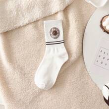 4双袜子随机发女春秋学生中筒时尚韩版一体式长筒情侣运动女生美腿丝袜适合日常用 - 彩色 - 查看 8