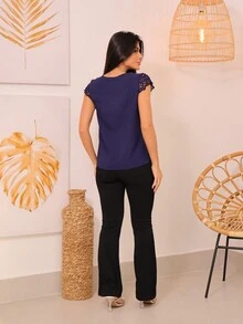 Women T-Shirts - Màu xanh lam - Xem 5