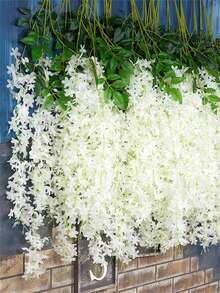 12pcs  White Artificial Flower Vine - White - View 6