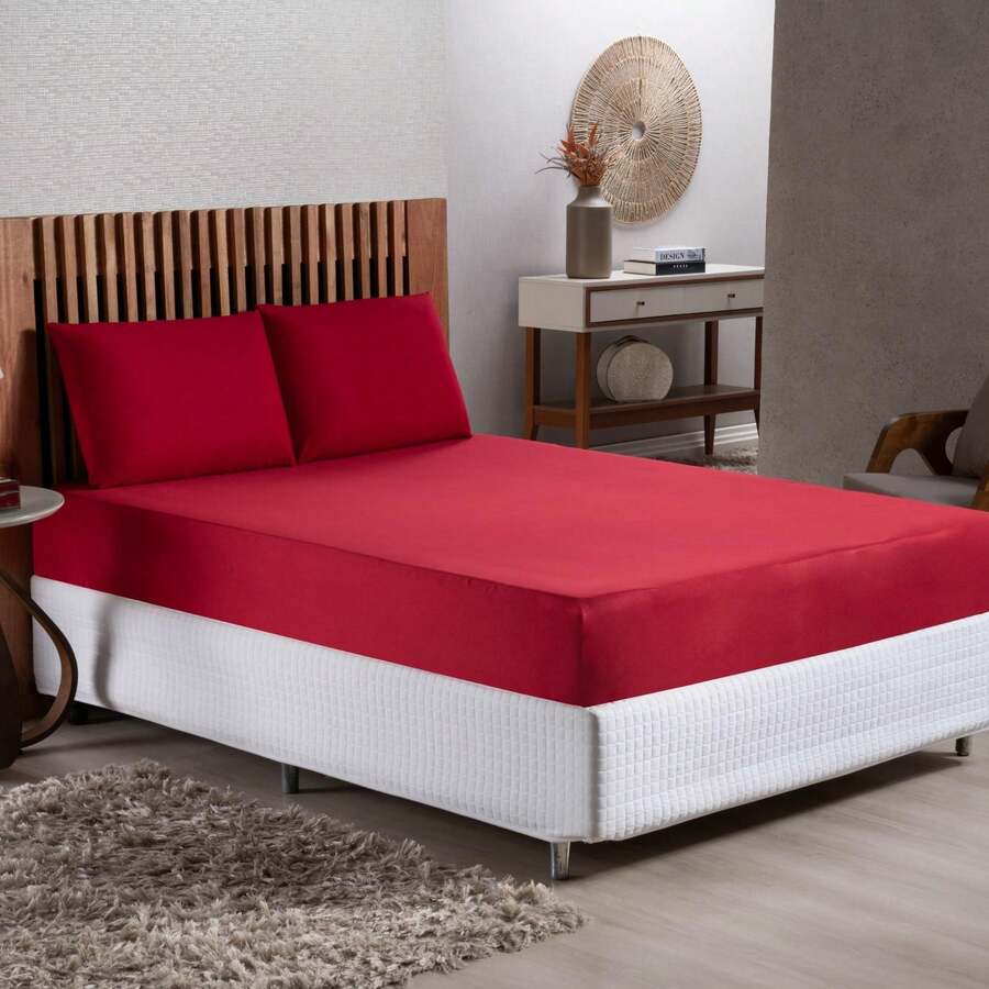 Fitted Sheets - Rouge - Voir 1