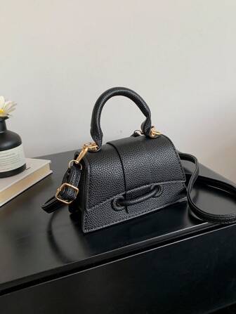 Mini Sac À Main À Rabat À La Mode, Adapté Aux Déplacements Quotidiens, Au Shopping Et Aux Vacances, 1 Pièce